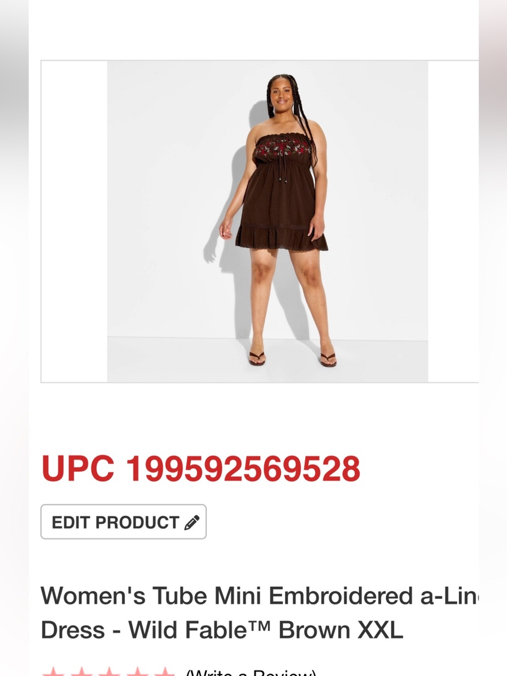 wild fable Brown Embroidered Halter Mini Dress